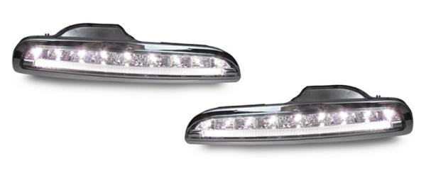 LED Nebelscheinwerfer / LED Standlicht für Porsche Boxster 987 04-09 Klarglas